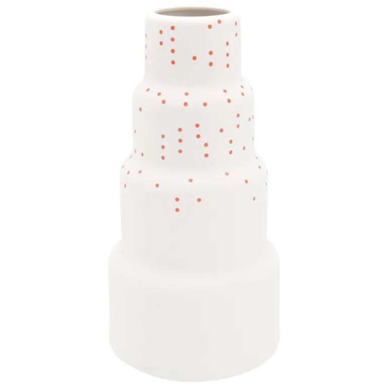 1616 / arita japan SB vase, high, red dots