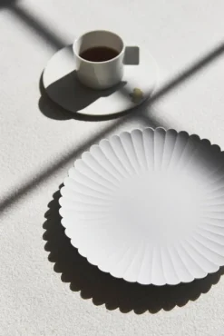 1616 / arita japan TY Palace 220 plate, unglazed grey