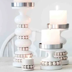 Aarikka Keisarinna candleholder, white