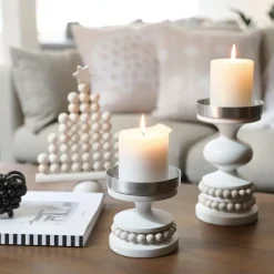 Aarikka Keisarinna candleholder, white