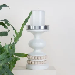 Aarikka Keisarinna candleholder, white