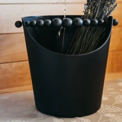 Aarikka Nuppu sauna bucket, black