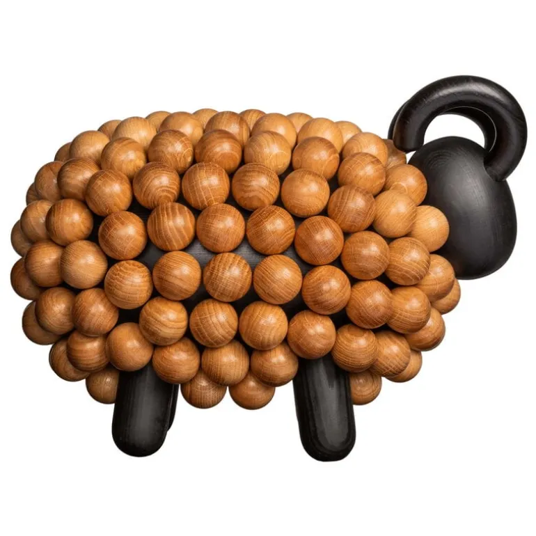 Aarikka Pässi XL figurine, black - oak