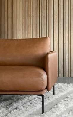 Adea Baron sofa, aniline leather