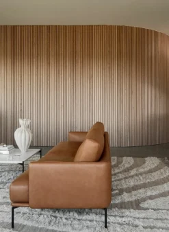 Adea Baron sofa, aniline leather