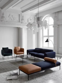 Adea Bonnet Club lounge chair, aniline leather