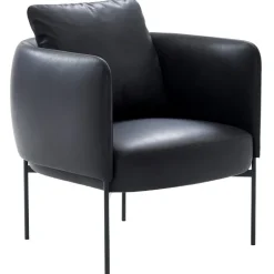 Adea Bonnet Club lounge chair, aniline leather