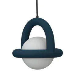 AGO Balloon pendant, dimmable, dark blue