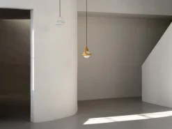 AGO Balloon pendant, dimmable, brick red