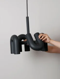 AGO Cirkus chandelier, small, terracotta