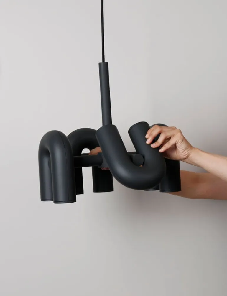 AGO Cirkus chandelier, small, terracotta