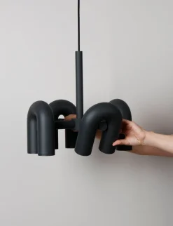 AGO Cirkus chandelier, small, charcoal