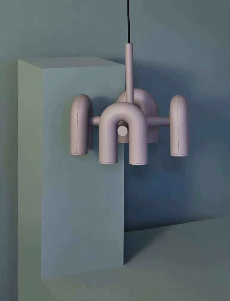 AGO Cirkus chandelier, small, grey