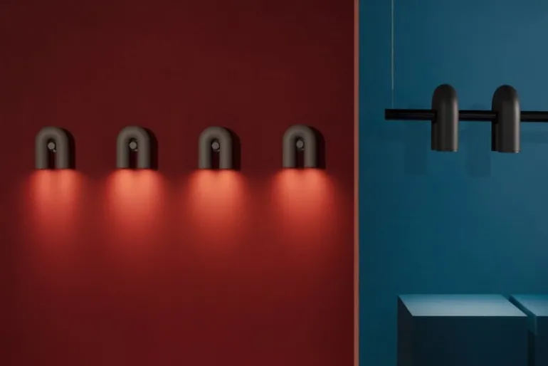 AGO Cirkus wall lamp, grey