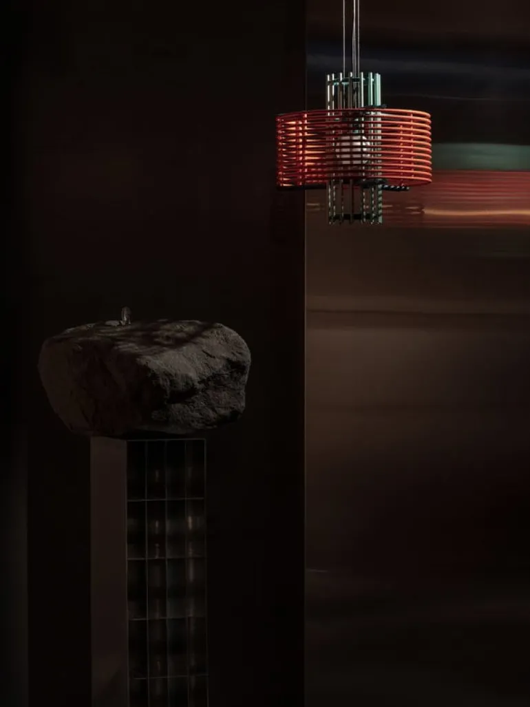 AGO Nova pendant, coral - mint green