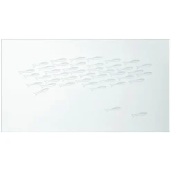 Ainutlaatuinen Saaristomeri Baltic Herrings glass art, large