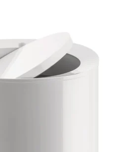 Alessi Birillo bathroom waste bin, white