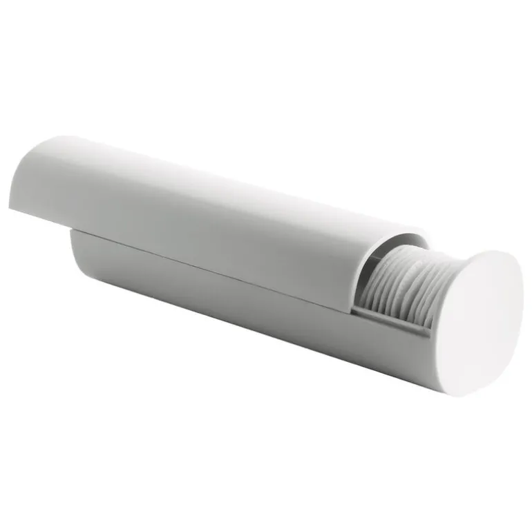 Alessi Birillo cotton pad dispenser, white