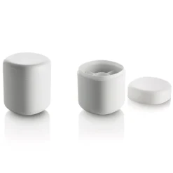 Alessi Birillo cotton swabs holder, white