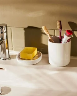 Alessi Birillo toothbrush holder, white