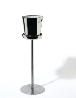 Alessi Bolly wine cooler stand, 63 cm, stainless steel