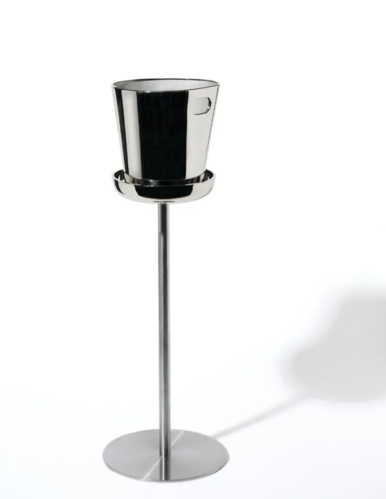 Alessi Bolly wine cooler stand, 63 cm, stainless steel