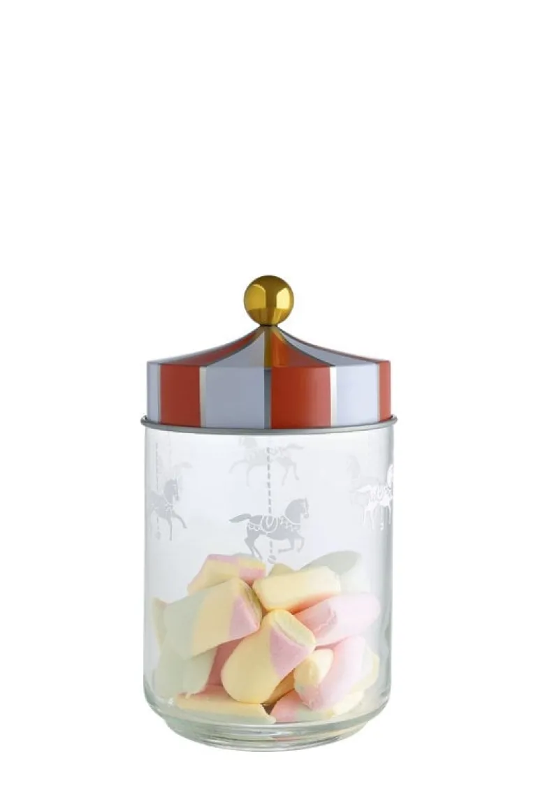 Alessi Circus glass jar, 1 L