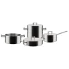 Alessi Convivio cookware set, 4 pots with 3 lids