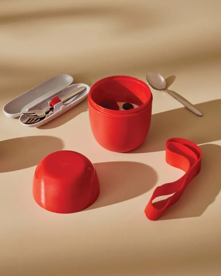 Alessi Food à porter lunch pot, grey