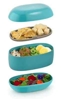 Alessi Food à porter lunch box, red