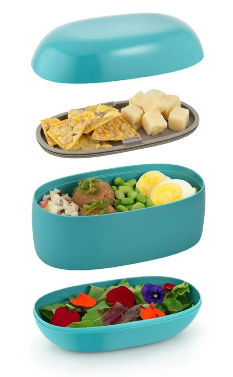 Alessi Food à porter lunch box, red