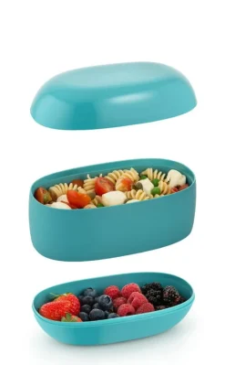 Alessi Food à porter lunch box, light grey