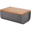 Alessi Mattina breadbox, dark grey