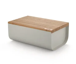 Alessi Mattina breadbox, grey