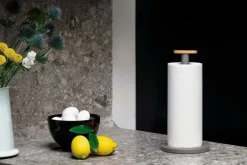 Alessi Mattina kitchen roll holder, dark grey