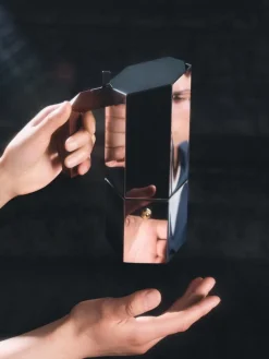 Alessi Menhir espresso coffee maker, 6 cups, stainless steel