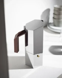 Alessi Menhir espresso coffee maker, 6 cups, stainless steel