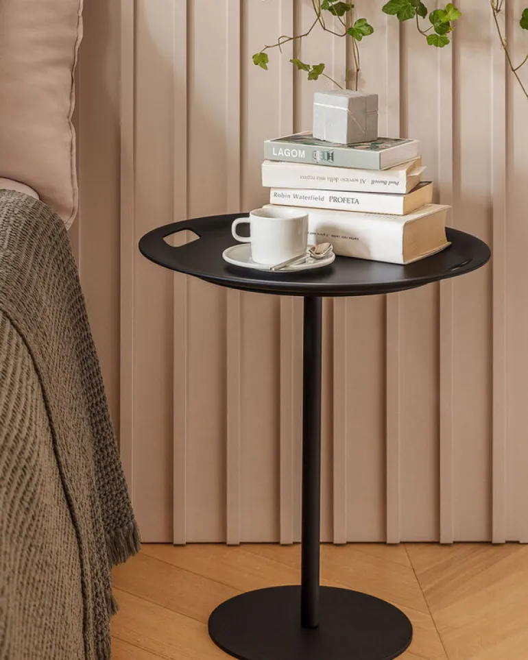 Alessi Op-la tray table, black