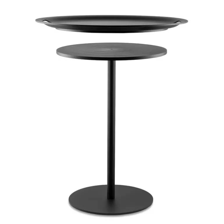 Alessi Op-la tray table, black
