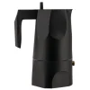 Alessi Ossidiana espresso maker, 3 cups, black