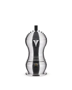 Alessi Pulcina induction espresso coffee maker, 3 cups, aluminium - black