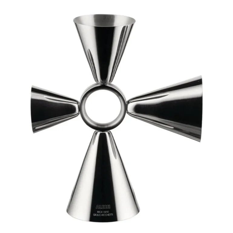 Alessi Quadri Combo jigger, stainless steel