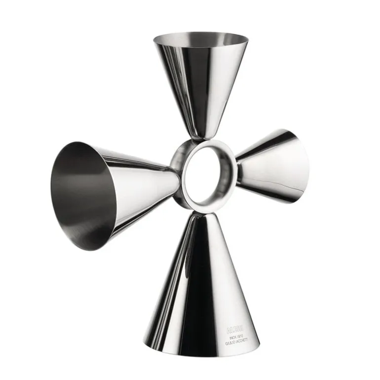Alessi Quadri Combo jigger, stainless steel