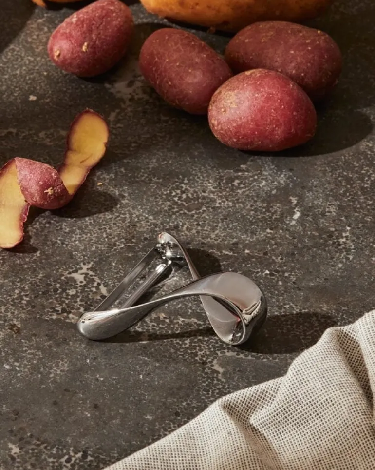 Alessi Sfrido peeler, mirror polished stainless steel