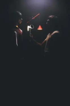 Alessi Tsumiki portable table lamp, white