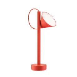 Alessi Tsumiki portable table lamp, red orange