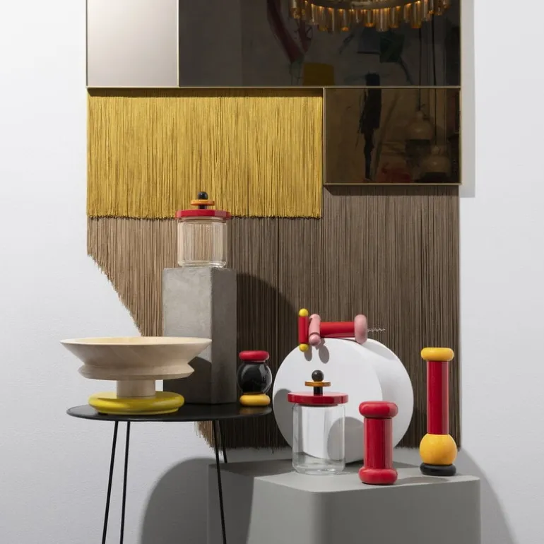 Alessi Twergi ES18 grinder, black - yellow - red