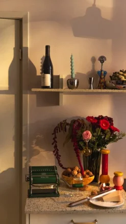 Alessi Twergi ES18 grinder, pink - yellow - red