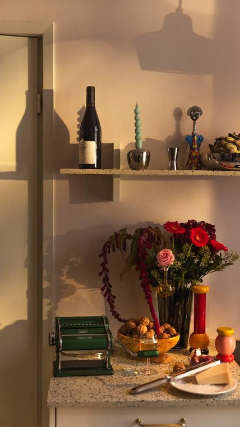 Alessi Twergi ES18 grinder, pink - yellow - red