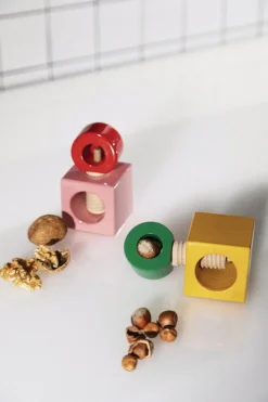 Alessi Twergi ES20 nutcracker, pink - red